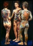 Nude full body tattoo 👉 👌 Голые девушки тату и пирсинг (57 ф